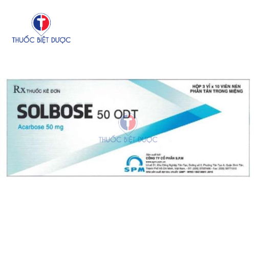 Solbose 50 ODT - Thuốc điều trị đái tháo đường type 2