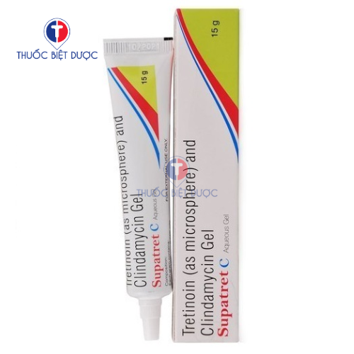 Supatret C gel - Thuốc kháng sinh bôi da điều trị mụn nhọt