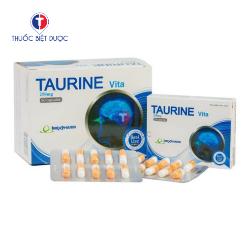 Taurine Vita 250mg - Hỗ trợ bổ mắt, tăng cường thị lực