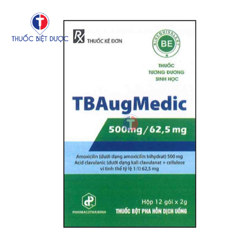 TBAugMedic 500mg/ 62,5mg - Thuốc điều trị nhiễm khuẩn
