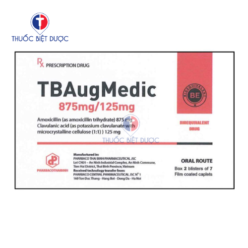 TBAugMedic 875mg/ 125mg - Thuốc điều trị nhiễm khuẩn