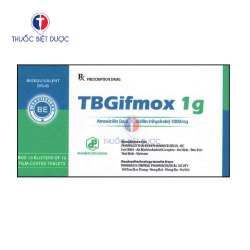 TBGifmox 1g - Thuốc chỉ định điều trị các bệnh nhiễm khuẩn