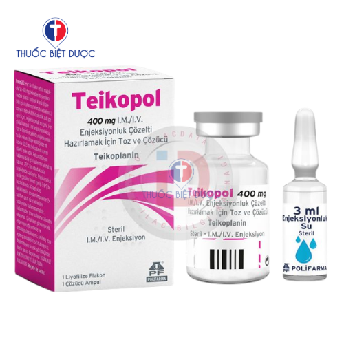 Teikopol 400mg điều trị nhiễm khuẩn Gram dương toàn thân