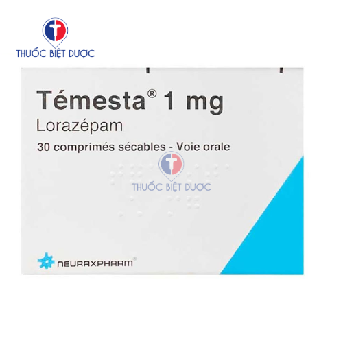 Temesta 1mg - Thuốc điều trị triệu chứng bệnh rối loạn lo âu