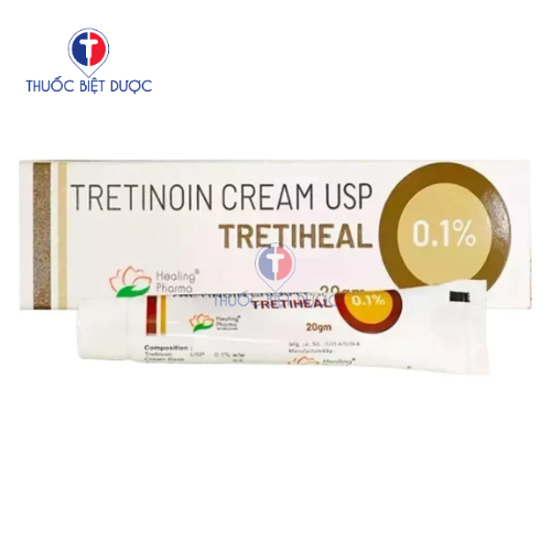 Tretiheal 0.1% - Thuốc bôi da điều trị mụn trứng cá