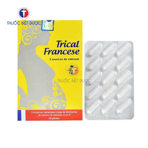 Trical Francese - Bổ sung canxi hỗ trợ xương chắc khỏe