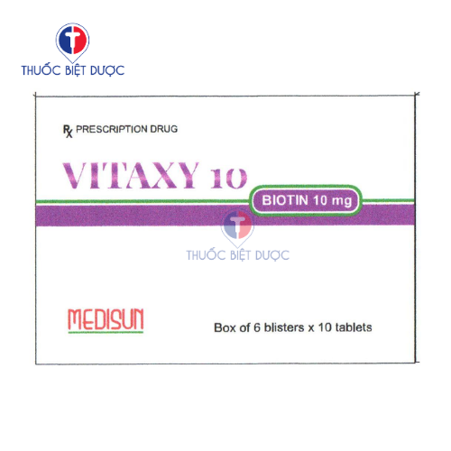 Vitaxy 10 - Thuốc điều trị thiếu hụt biotin ở người lớn
