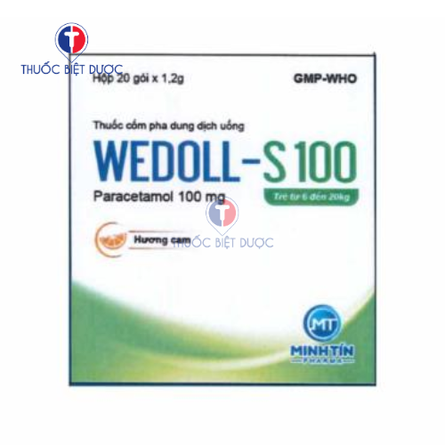 Wedoll - S 100 - Thuốc giảm đau hạ sốt cho trẻ nhỏ