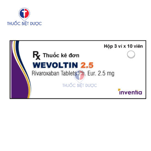 Wevoltin 2.5 điều trị huyết khối sau bệnh mạch vành cấp