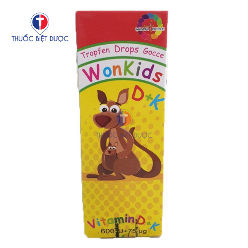 WonKids D+K - Hỗ trợ bổ sung vitamin D, vitamin K cho cơ thể