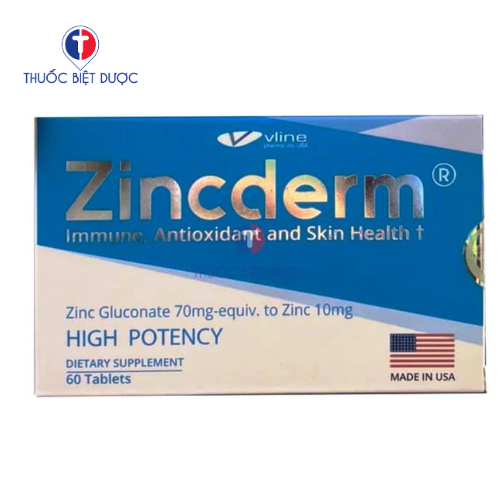 Zincderm - Hỗ trợ tăng cường miễn dịch và sức khỏe