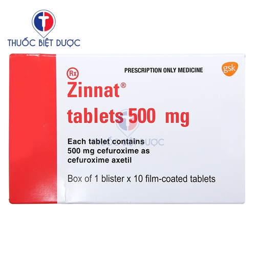 Zinnat tablets 500mg