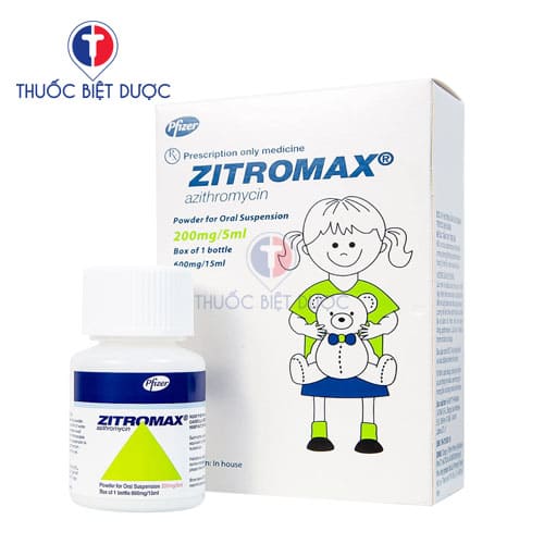 Thuốc Zithromax 200mg/5ml - Bột pha hỗn dịch uống