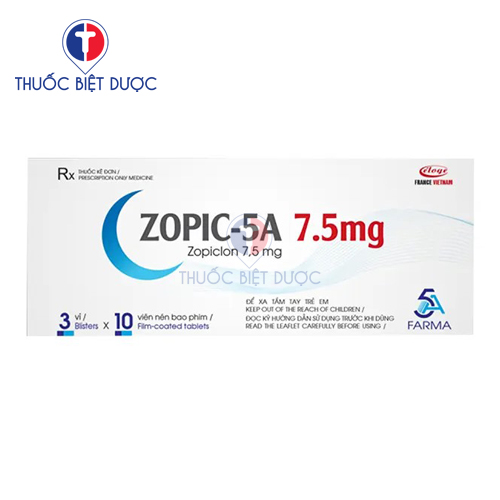 Zopic-5A 7.5mg Éloge France - Zopiclon