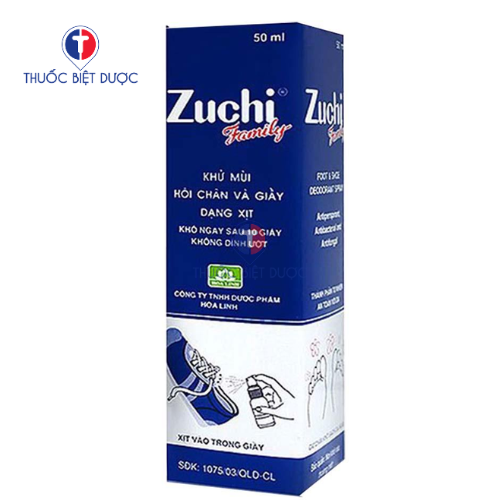 Zuchi Family - Hỗ trợ điều trị khử mùi hôi ở bàn chân
