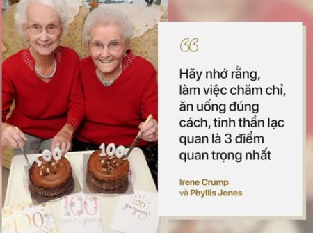 Cặp song sinh 100 tuổi: Tất cả bí quyết sống thọ chỉ là làm tốt 3 việc đơn giản hàng ngày