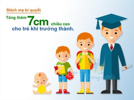 Giúp trẻ cao thêm 7cm với phương pháp đơn giản, an toàn