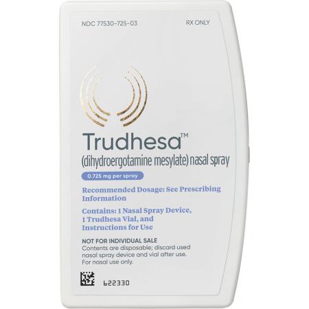 FDA chấp thuận thuốc xịt mũi Trudhesa (dihydroergotamine mesylate); để điều trị cấp tính chứng đau nửa đầu