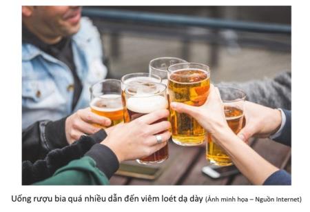 ĐỪNG XEM THƯỜNG TÁC HẠI CỦA BIA RƯỢU LÊN DẠ DÀY