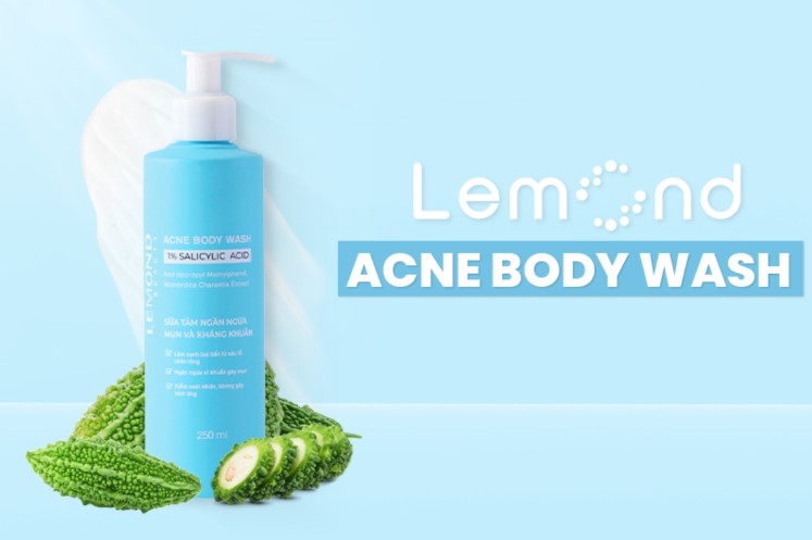 Sữa tắm khắc phục mụn lưng, dày sừng nang lông, viêm lỗ chân lông Lemond Acne Body Wash có tốt không?