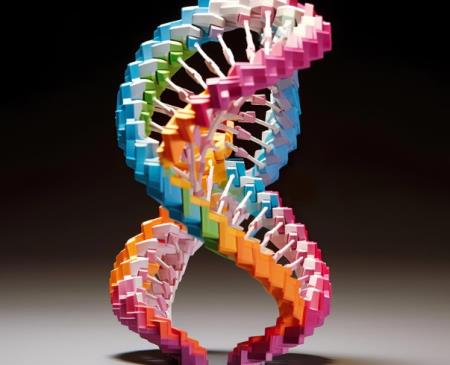 DNA origami gấp thành động cơ nhỏ