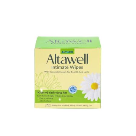 Khăn vệ sinh vùng kín phụ nữ Altawell Intimate Wipes - Công dụng, cách sử dụng
