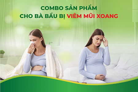 Combo sản phẩm cho bà bầu bị viêm mũi xoang
