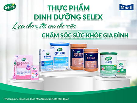 Bộ 4 sản phẩm Selex Hàn Quốc tại Việt Nam